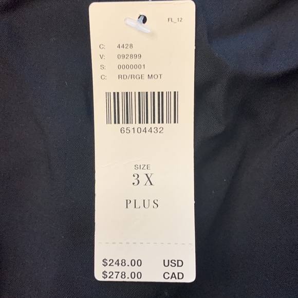 Anthro Caballero Abstract Wrap Dress 3X - Picture 5 of 12